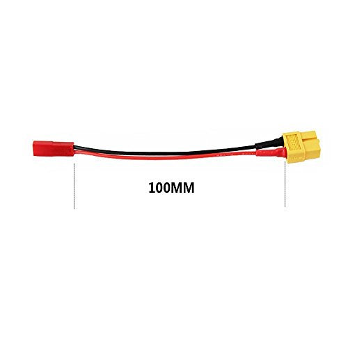 FLY RC 3pcs XT60 Female to JST Female Charging Adapter Lead Wire for Plane Car Helicopter Charger - style: XT60 Female to JST Female