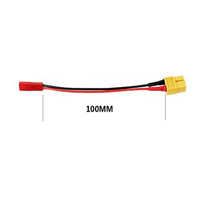 FLY RC 3pcs XT60 Female to JST Female Charging Adapter Lead Wire for Plane Car Helicopter Charger - style: XT60 Female to JST Female