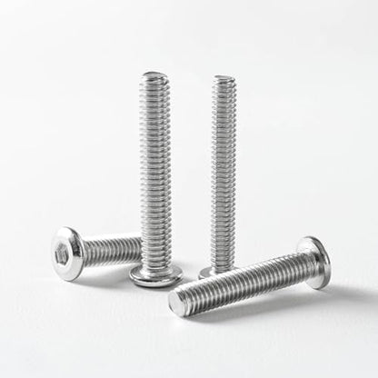 M3 x 8mm (50 Pack) Metric Flat Head Hex Socket Cap Screws Bolts, 304 Stainless Steel 18-8, Hex Drive, Bright Finish, Fully Machine Thread - size: M3 x 8