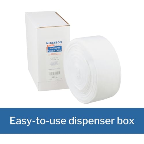 McKesson Stockinette, Non-Sterile, Latex-Free, White, Polyester, 4 in, 1 ct