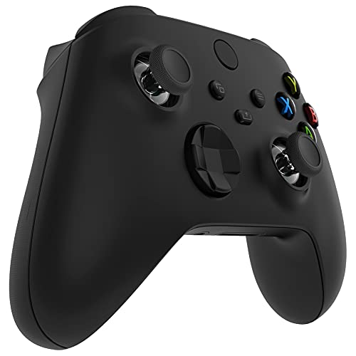 eXtremeRate Replacement Thumbsticks for Xbox Series X & S Controller, Joysticks Repair Kit for Xbox Wireless Controller, Custom Analog Stick Buttons for Xbox One S/X/Elite Controller - Black & Clear - color: Black & Clear