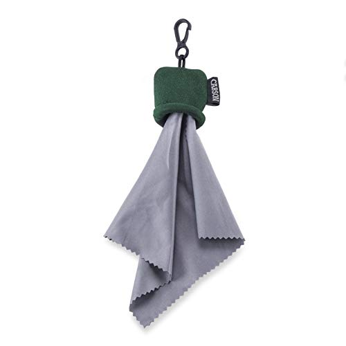 Carson Stuff-It Microfiber Lens Cloth Cleaning System for Eyeglasses, Smartphones, Tablets, Optics, Lenses, Cameras and More - color: Green