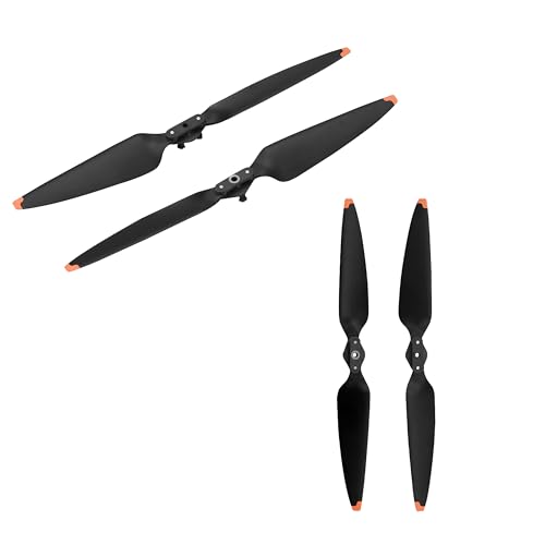 8 PCS 2312F Propellers for Air 3, Low-Noise and Quick-Release Stable Blade Replacement Props for DJI Air 3 (Orange), Drone Accessories with 2 PCS Propeller Holders
