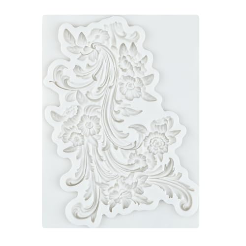 Baroque Silicone Mold Curlicues Scroll Lace Polymer Clay Molds - color: Style N