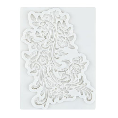 Baroque Silicone Mold Curlicues Scroll Lace Polymer Clay Molds - color: Style N