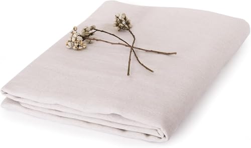 Linen Fabric by The Yard - 2 Yard 62 Inch Wide Bright White - color: Bright White, size: 2 YARDS