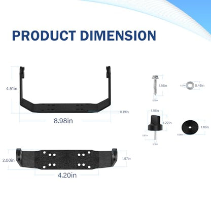 740149-1 Gimbal Bracket Mounting Bracket with Knobs Mounting Screws Fit for Helix 8 Helix 9 Helix 10 Fishfinders All Models - style: 740149-1