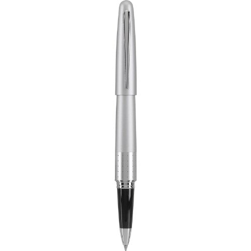 PILOT Metropolitan Collection Gel Roller Pen, Silver Barrel, Dots Design, Fine Point, Black Ink (91205) - color: Silver Barrel, style: Fine Nib