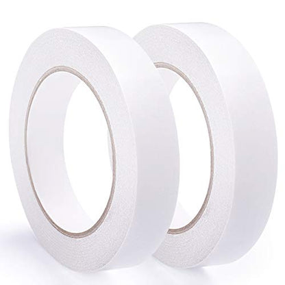 2 Rolls Double Sided Tape, 1 Inch x 90 Ft Two Sided Adhesive Tape - size: 1 inch (2 rolls)