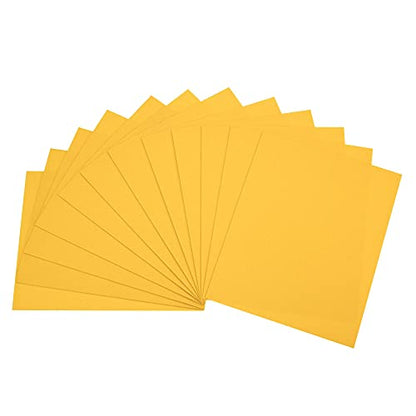 uxcell Yellow EVA Foam Sheets 11 x 8 inch 1.7mm Thickness for Crafts DIY Projects, 12 Pcs - color: Yellow
