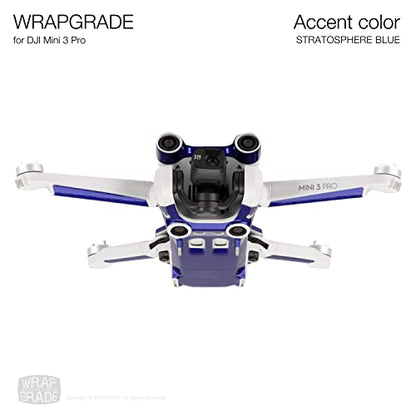 WRAPGRADE Skin Stickers Compatible with DJI Mini 3 Pro | Accent Color (Stratosphere Blue) - color: Stratosphere Blue