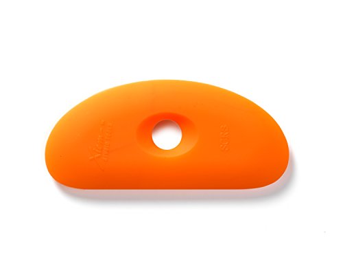Xiem Tools Soft Silicone Clay Rib for Ceramics and Pottery (SCR3-O-10195) - size: SCR3-O-10195