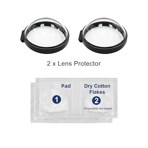 Premium Lens Cap for Go Pro MAX2 Lens Guards Spherical Optical Tempered Glass MAX 2 Protective Case Cover Action Camera Accessories - size: for GoPro MAX2 Glass