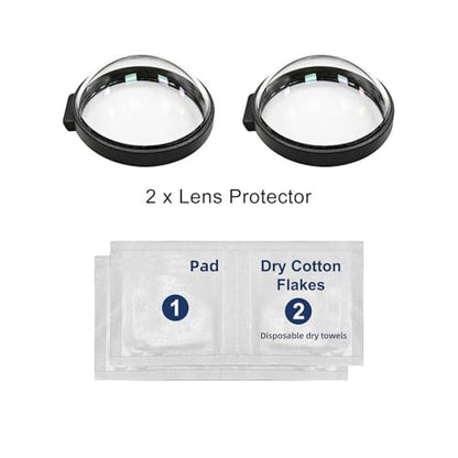 Premium Lens Cap for Go Pro MAX2 Lens Guards Spherical Optical Tempered Glass MAX 2 Protective Case Cover Action Camera Accessories - size: for GoPro MAX2 Glass