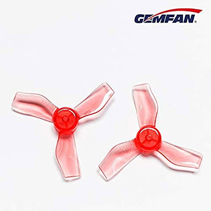 Gemfan 1219 1.2-Inch 3-Blade 1.0mm Shaft PC FPV Drone Props, 8CW + 8CCW
