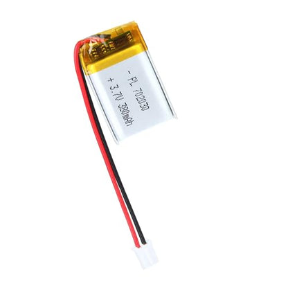 702030 3.7V Lipo Battery 380mAh 702030 Rechargeable Lithium - size: 702030 380mAh