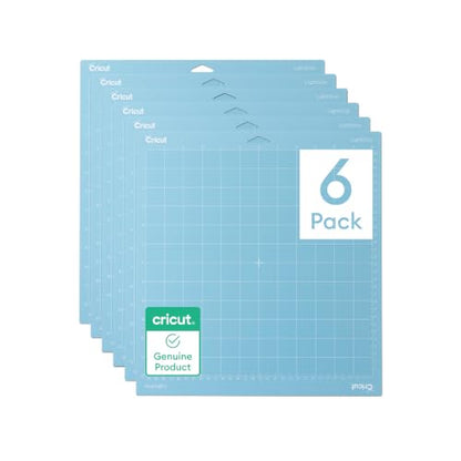 Cricut LightGrip Cutting Mat Pack (6 Count, 12in x 12in) - size: 12 in x 12 in, style: 6 Count