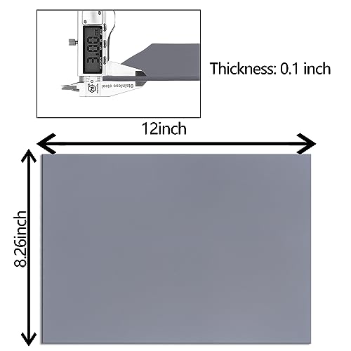 2 PCS Rubber Stamp Sheets for Laser Engraving Machine (Light Gray) - color: Light Gray