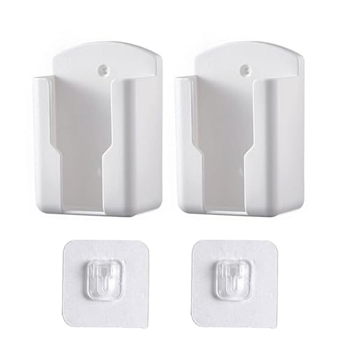 2pack Remote Control Holder,Self-Adhesive Wall Mount Phone Holder,Air Conditioner TV Remote Control Bracket,Wall-Mounted Mini Storage Box (2.67inch) - size: 2.67inch