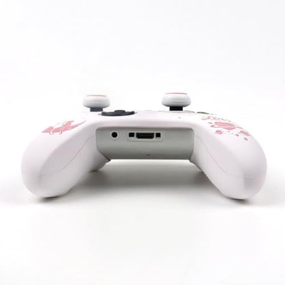 Moonlit Cats with a Loving Heart Controller Skin Compatible with Xbox Series X Wireless Controller, RALAN Protector Case， Customised Thumb Grips Cap - color: MCats White Pink