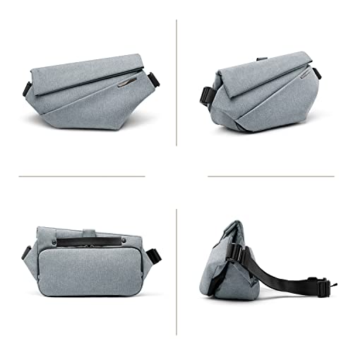 NIID R1 EDC Sling Bag for Men: 5L-6L Expandable Capacity - color: Foggy Blue