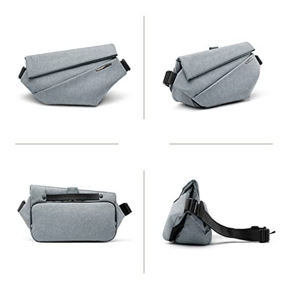 NIID R1 EDC Sling Bag for Men: 5L-6L Expandable Capacity - color: Foggy Blue