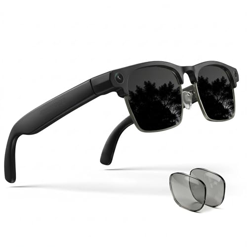 EGQINR Smart Glasses with 4K Camera & Translation - 8MP Video for Women Men