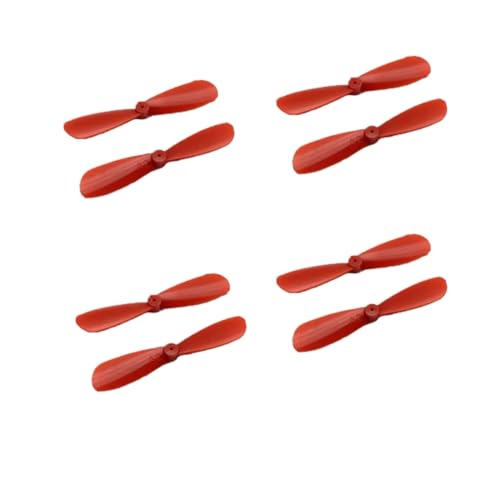 4pcs AB Propeller Blades 45-75mm Mini Drone Propellers, Compatible with Drones, Gliders, and Foam Aircraft (45mm-Red) - style: 45mm-Red
