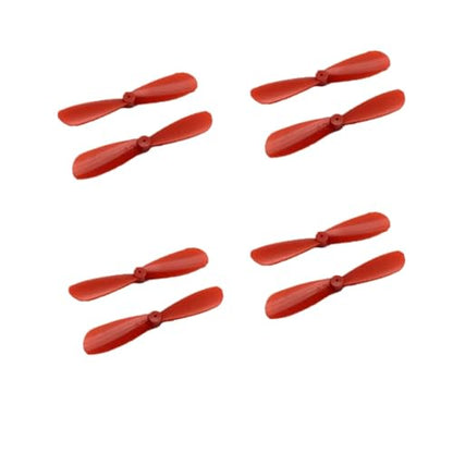 4pcs AB Propeller Blades 45-75mm Mini Drone Propellers, Compatible with Drones, Gliders, and Foam Aircraft (45mm-Red) - style: 45mm-Red