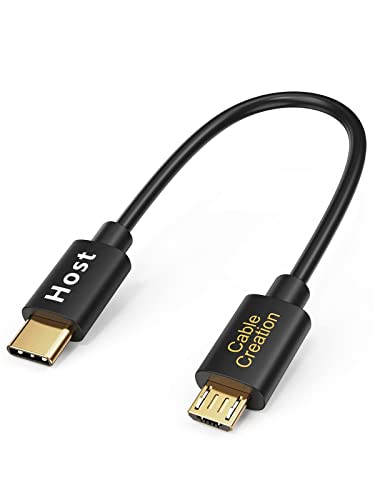 CableCreation 2-Pack Short USB C to Micro USB Cable, 480Mbps, 0.65 FT/ 0.2M - size: 0.65FT-2Pack, style: TPE