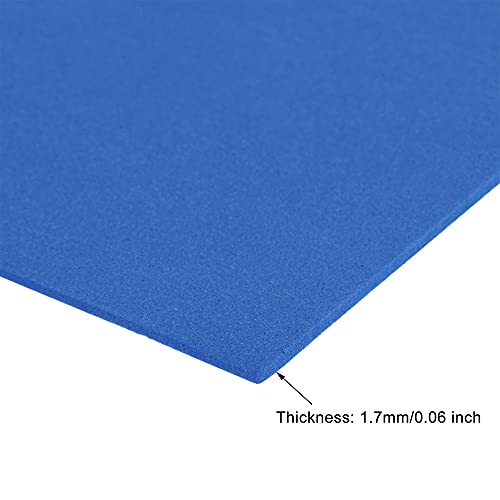 uxcell Dark Blue EVA Foam Sheets 11 x 8 inch 1.7mm Thickness for Crafts DIY Projects, 12 Pcs - color: Dark Blue