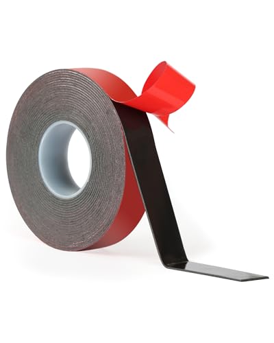 Double Sided Tape Heavy Duty, 1.1mm Thin VHB Double Sided Mounting Tape, 2cm x 4.7m Adhesive Tapes, Extra Strong Waterproof High Temperature Resistant for Car Home Office Decoration - size: 2cm*4.7m