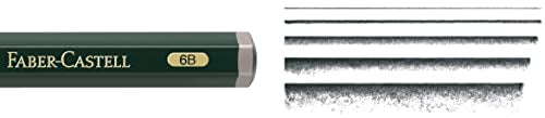 Faber-Castell, Castell 9000 Jumbo 6B, Top-Quality Graphite Pencil for Writing, Drawing and Sketching - style: Classic