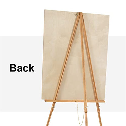 Falling in Art 65" A-Frame Wooden Tripod Easel Stand (Natural) - color: Natural-1 Pack