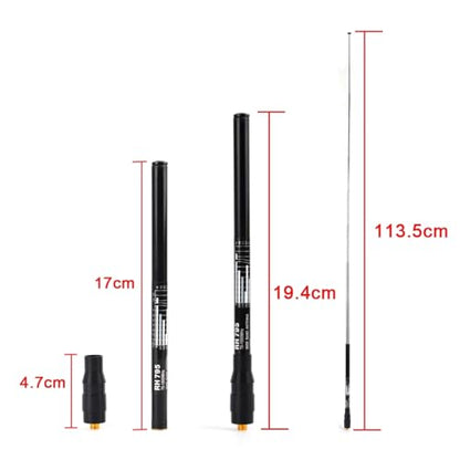 Telescopic 70-1000MHz SMA-F Wideband Broadband Antenna