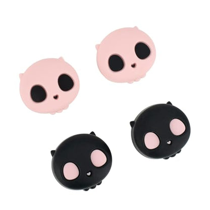 GeekShare Cute Xbox One Controller Thumb Grips, Soft Silicone Thumbsticks Cover Caps Set Compatible with Xbox One Controller, 2 Pair / 4 Pcs - Pink Skull
