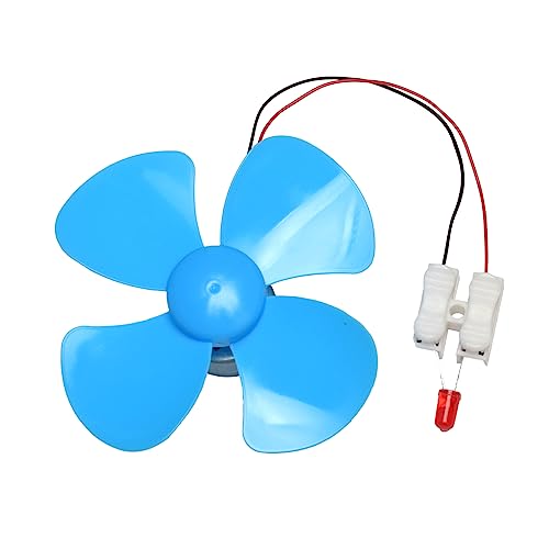 EUDAX DIY DC Power Micro Motor Wind Turbine Electricity Generator Blades Model (Pack of 2) - size: Small (Pack of 2)