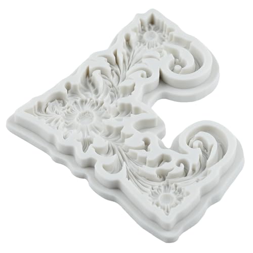 Baroque Relief Flower Polymer Clay Mold Baroque Silicone Molds - color: Style L