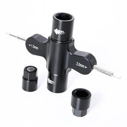 CNC Aluminum Quick Release Socket Wrench Multi-Purpose Prop Tool for FPV Drone RC Plane Airplane DIY Toys