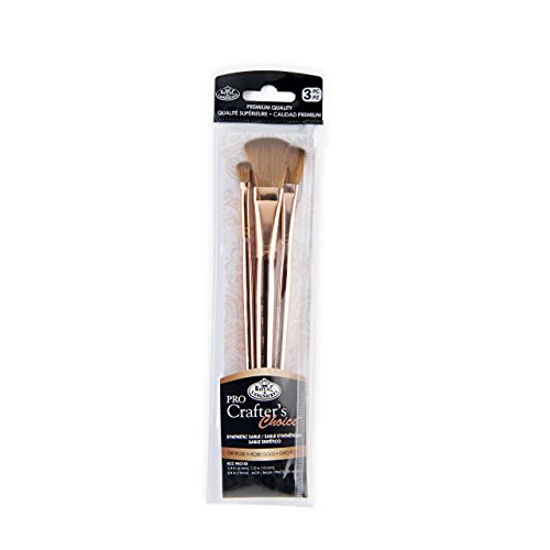 Royal & Langnickel Crafter's Choice Pro Synthetic Sable Mop Craft Brush Set, 3pc - style: Mop