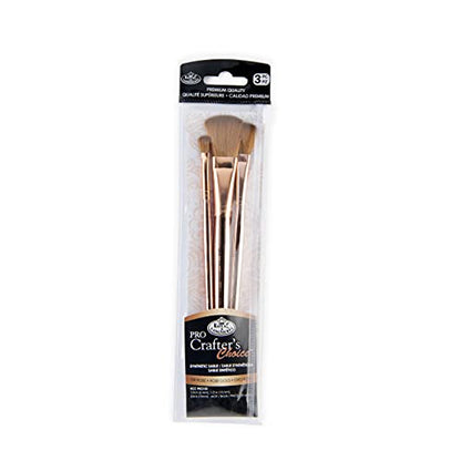 Royal & Langnickel Crafter's Choice Pro Synthetic Sable Mop Craft Brush Set, 3pc - style: Mop
