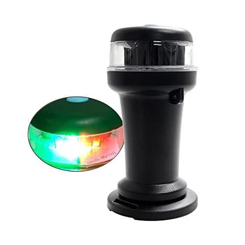 Pactrade Marine Navigation Lights for Boats LED - Red/Green Battery Powered Nav Lights for Boats - Magnetic Mount, Fixed Base, 3-Mode Operation - 1NM Waterproof - style: Magnetic Mount, Fixed Base