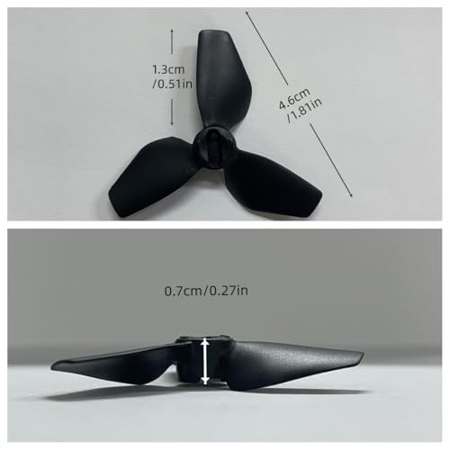 4-Piece Drone Propeller Set for DJI NEO, Quick-Release Low-Noise Replacement Blades, Black