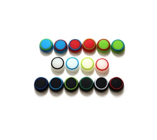 Compatible with 8 Pairs Thumb Grips Silicone Analog Stick Covers Thumbstick Controller Replacement Joystick Cap PS4 PS3 PS2 Xbox One Xbox 360 Wii U – Assorted