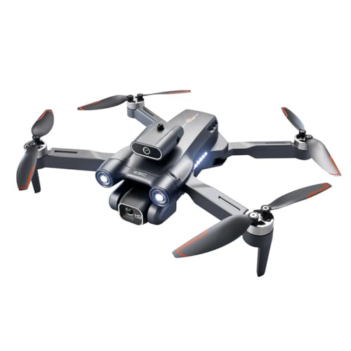 Sonilco S1S Mini Drone with Dual Lens Camera, Brushless Motor, 4-Sided Obstacle Avoidance, LED Light Bar, Altitude Hold, One-Key Return, Wi-Fi FPV, 18min Flight Time, 2 Batteries – Foldable Design (Ages 14+)