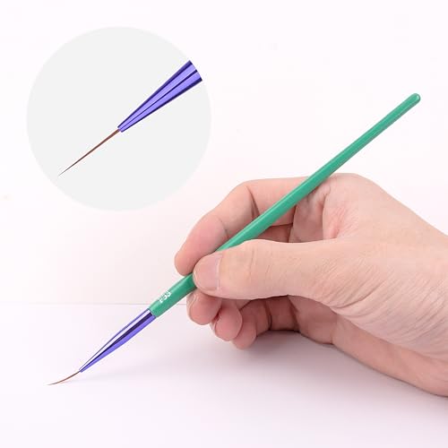 BABYSHEEP Detail Paint Brushes Ultra Fine Tip Thin Brushes - color: Green