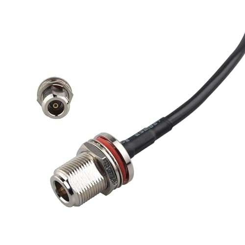 SMA Male to N Female Adapter Cable Bulkhead Mount RG58 Coaxial Cable 15cm/6 inch Compatible with 4G LTE Wireless Router Cellular Gateway ADS-B Receiver RTL-SDR USB Dongle IP Security Camera - size: 15cm