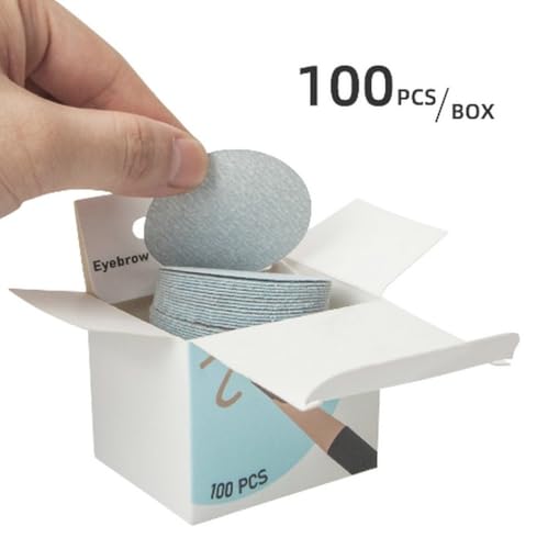 Sandpapers Sharpener - 100 Pieces Sandpaper Pads for Sketch Pencil, Crayon, Eyebrow Pencil, Charcoal Pencil Pointer for Artists and Students