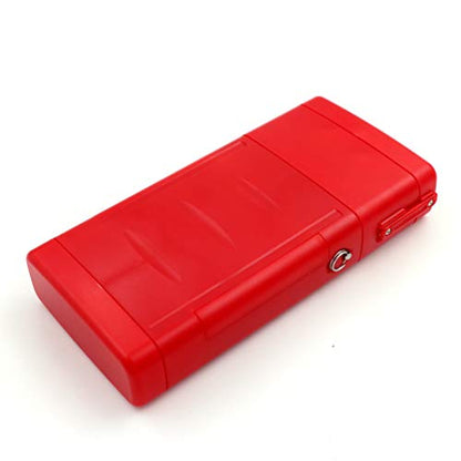 CUESOUL ANTIE Hard Dart Case, Holds 6 Steel/Soft Tip Darts & Extra Tips, Shafts & Flights, Durable Use - color: Solid Red