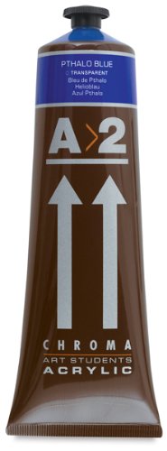 Chroma Atelier A2 Lightfast Heavy Body Acrylic Paint - Assorted colors, Set of 8, 120 ml tubes